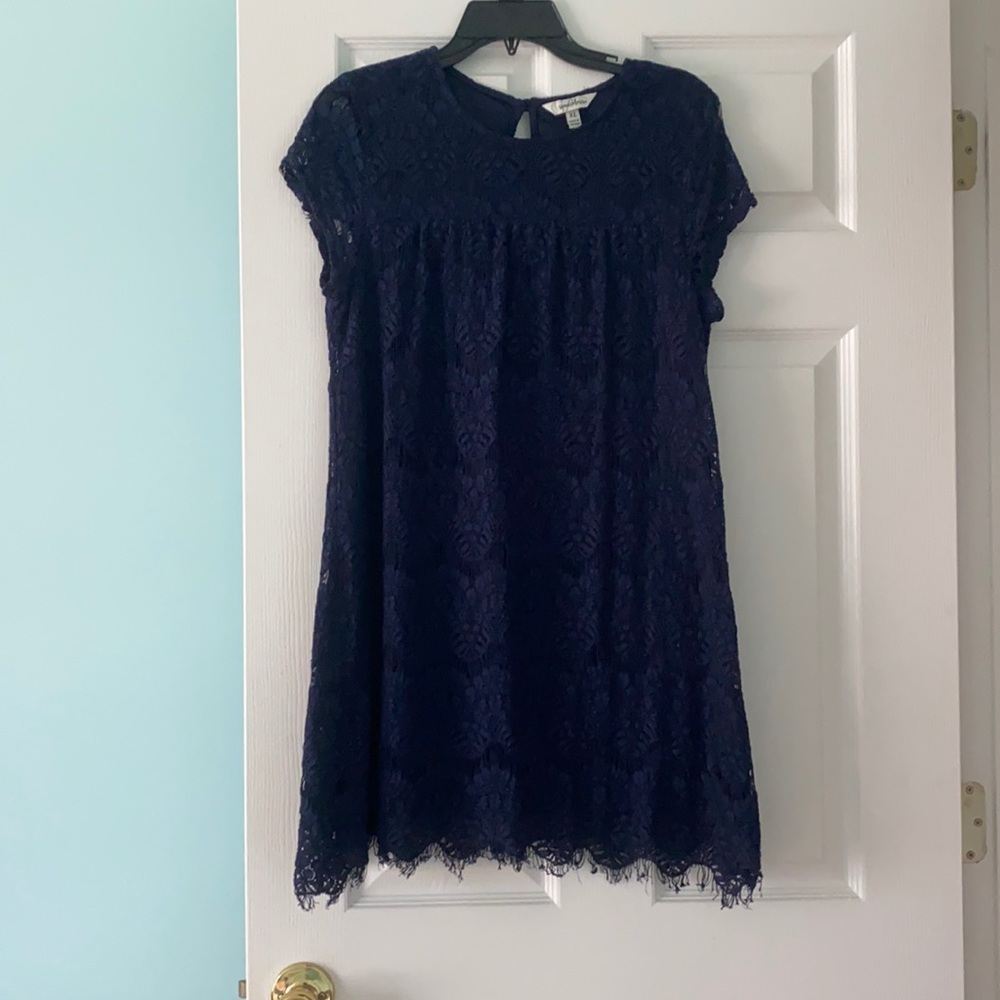 Navy Lace Dress